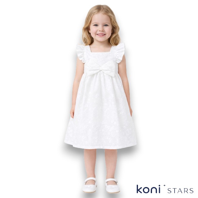 Официална детска рокля за кръщене в бяло Breeze