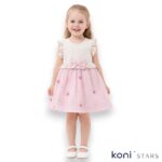 Детска рокля със сърца и панделка Barny Kids