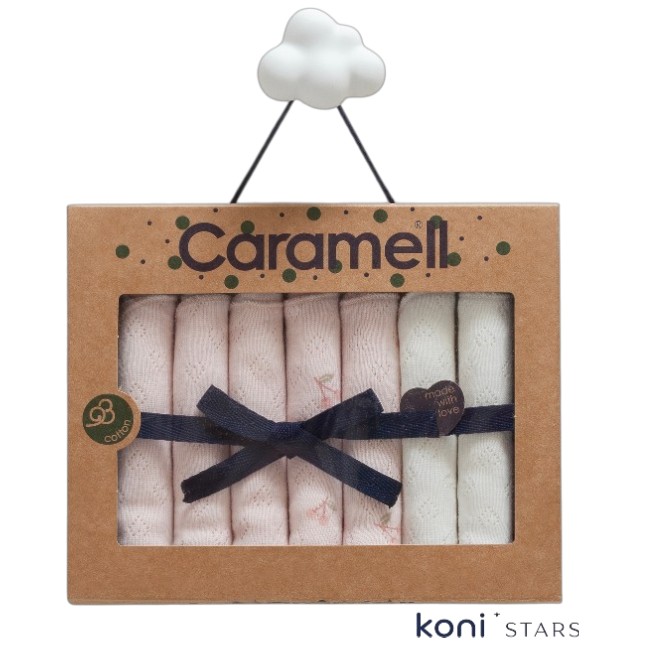 All time girl Розови кърпи за бебе от памук 7бр