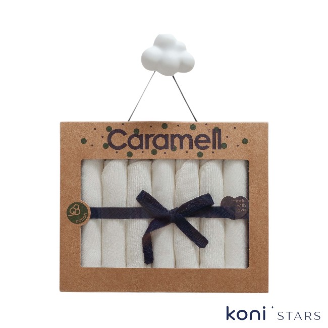 Beauty girl Екрю бебешки кърпи от памук 7 бр 01R