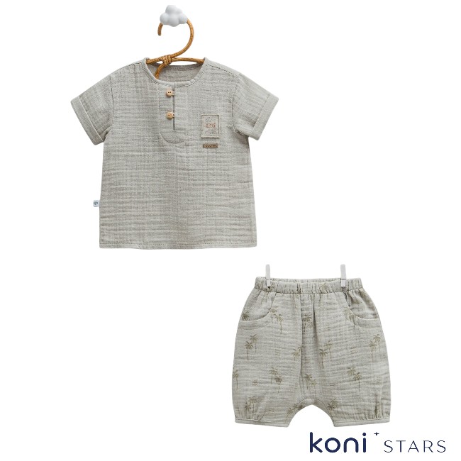 Caramell Free boy зелен летен комплект