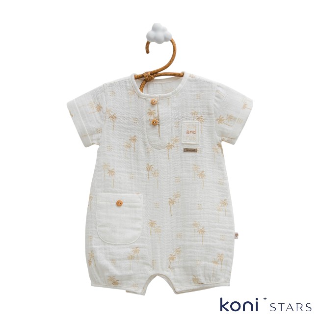 Free boy Екрю ромпър за бебе Caramell 01R