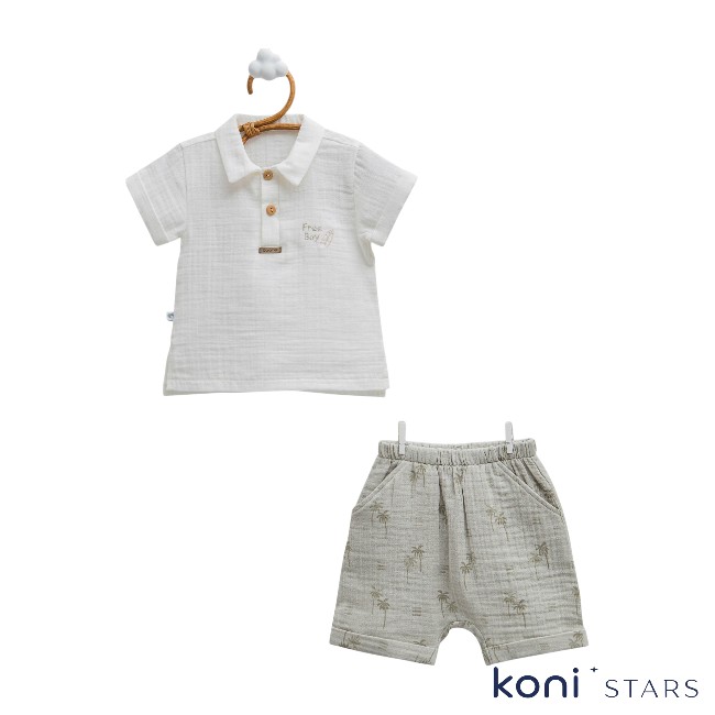 Free boy зелен елегантен комплект Caramell 01R