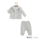 Free boy сив к-т 3 ч. риза тениска и панталони за бебе 01R