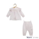 Only flowers Розов комплект за бебе Caramell 01R