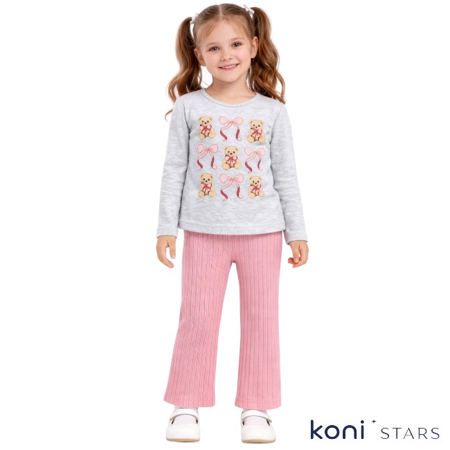 Детски комплект Teddy Ribbon блуза и клин Breeze