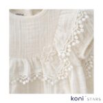 Smile лятна бебешка екрю муселинена рокля Caramell 6