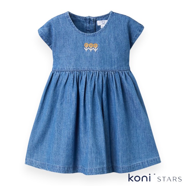 Бебешка дънкова рокля син деним памук Zippy ZBGAP0501_26026 R 1