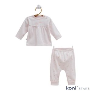 Бебешки комплект Caramell Love time Розов RR