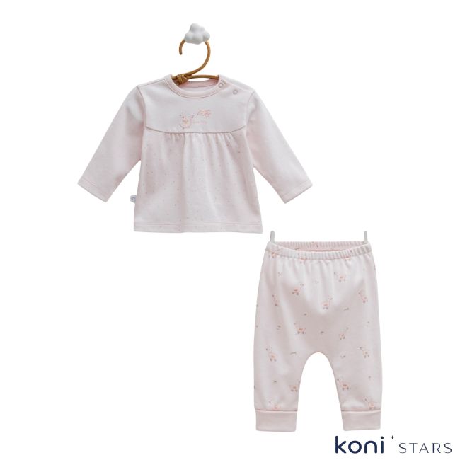 Бебешки комплект Caramell Love time Розов RR