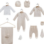 Бебешки комплект за изписване Caramell Happy spring Бежов