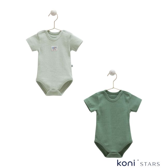 Бебешко боди Caramell Basic Зелен 2 бр 01RR