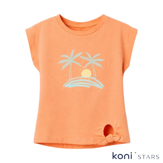 Детска лятна тениска оранжева с принт Zippy ZKGAP0303_26032 R3