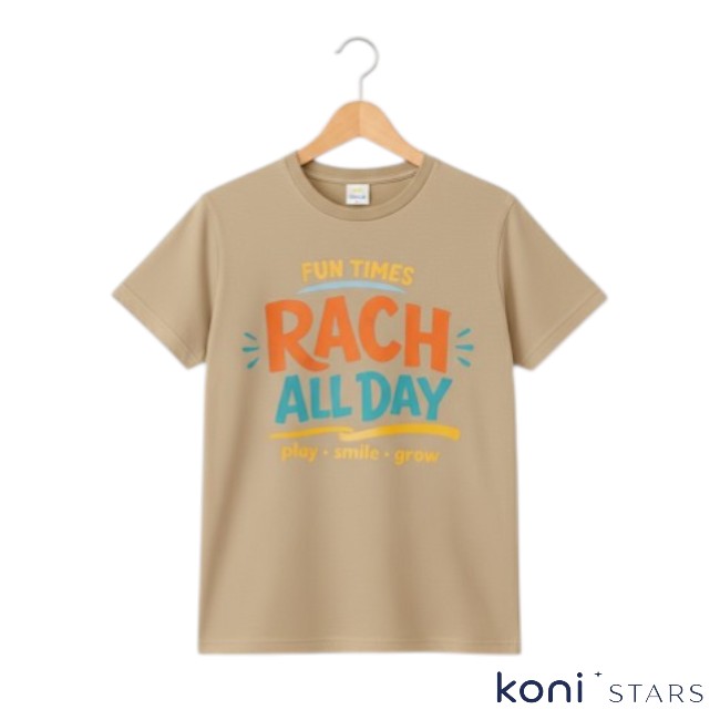 Детска тениска пясъчна Fun Times Rach R01