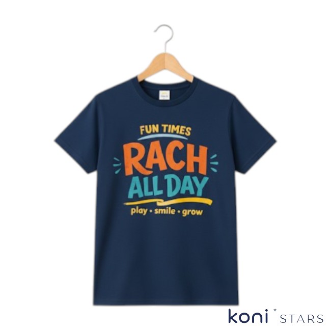 Детска тениска тъмносиня Fun Times Rach R01