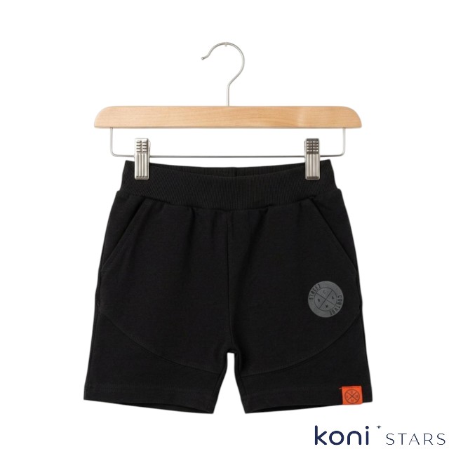 Детски къси панталони черни Rach R01