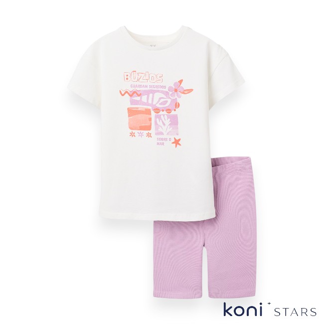 Детски летен комплект розов клин и тениска Zippy ZKGAP0602_26007 R1