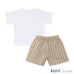 Детски летен комплект тениска и къс панталон райе Barni Kids 05 R