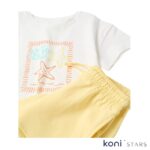Детски летен комплект тениска със звезди и жълти къси панталони Zippy ZKGAP0602_26009 R1