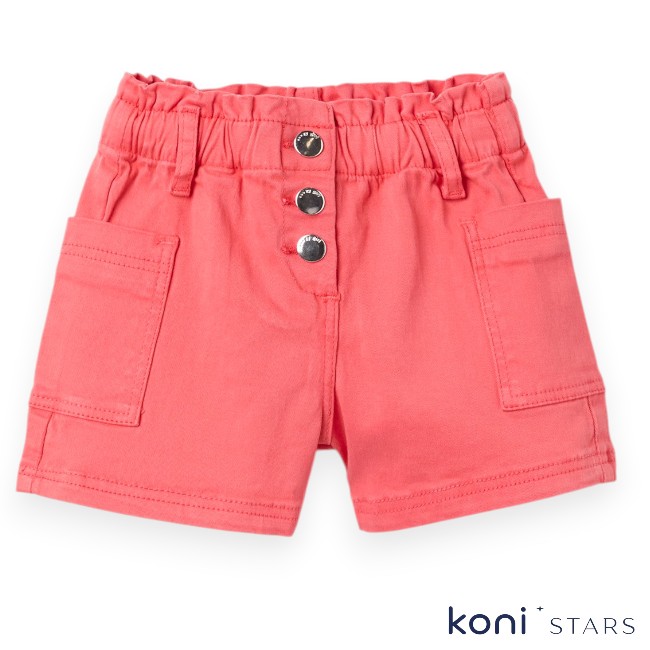 Детски памучни къси розови панталони с ластик Zippy ZBGAP0402_26006 R1