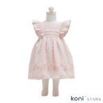 Лятна муселинена рокля Mini lady Розов за бебе 01R