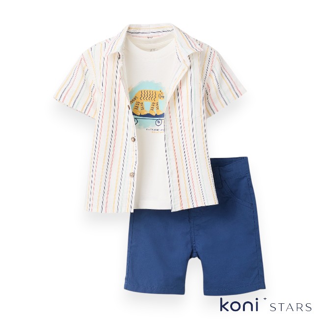 Риза тениска и къси панталони детски комплект – Zippy ZBBAP0602_26010 R1