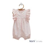 Ромпър за бебе Mini lady Розов муселин Caramell 01R