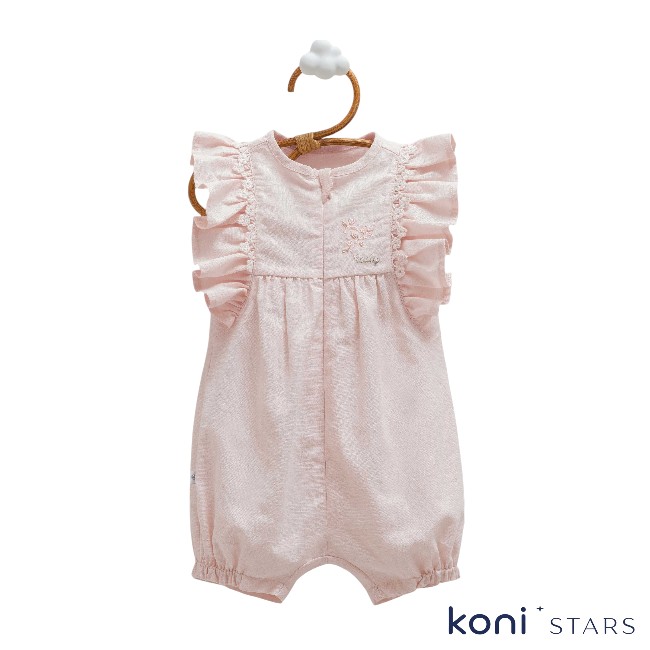 Ромпър за бебе Mini lady Розов муселин Caramell 01R