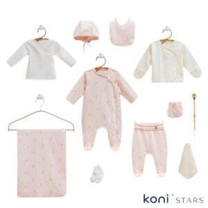 Бебешки комплект за изписване Cosy розов Caramell CR-ZK2484-PEMBE-56-62 R2