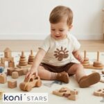 Бебешки комплект памук кафяв Fun Summer Caramell CR-TKE2475-KAHVE R9
