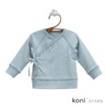 Бебешки памучен комплект син Uni Baby Caramell CR-TKU2417-KMAVI R2