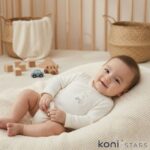 Бебешко боди екрю First Car Caramell CR-BE2224-EKRU R4