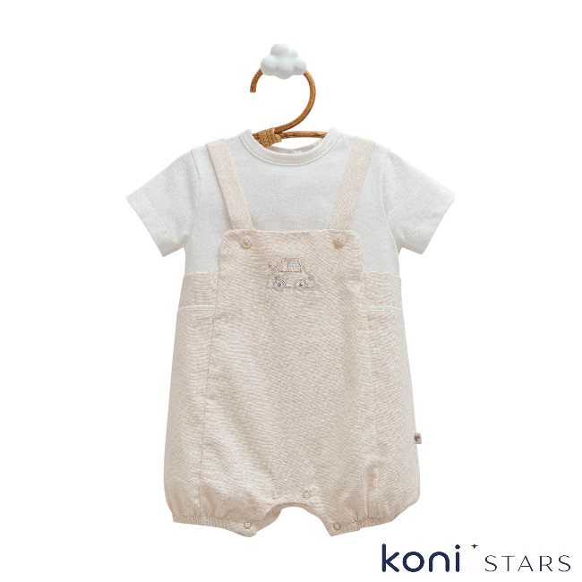 Бежов бебешки гащеризон New Linen Caramell CR-TE2435-BEJ R1