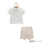 Бежов летен комплект New Linen Caramell CR-TKE2437-BEJ R14