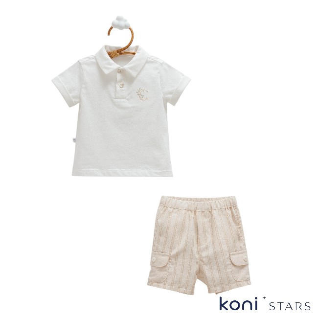 Бежов летен комплект New Linen Caramell CR-TKE2437-BEJ R14