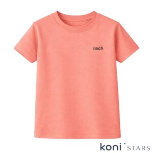 Детска тениска в коралово розово Rach - изчистен модел RA-2009-C.Pink R1