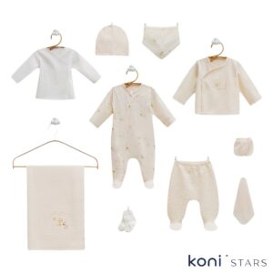 Комплект за изписване бежов JUNGLE FRIENDS за бебе Caramell CR-ZE2355-BEJ-56-62 R1