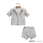 Комплект от 3 части сив New Linen Caramell CR-TKE2439-GRI R1