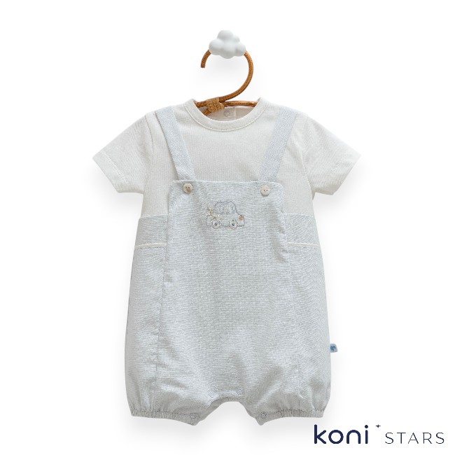 Син гащеризон за бебе New Linen Caramell CR-TE2435-MAVI R1