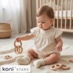 Бебешки бежов комплект за момиче Smile Caramell CR-TKK2403-BEJ R4