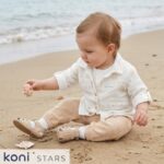 Бебешки к-т бежов 3 части Hello Summer Caramell CR-TKE2461-BEJ R4