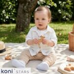 Бебешки к-т бежов 3 части Hello Summer Caramell CR-TKE2461-BEJ R5