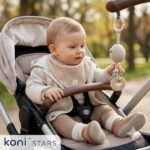 Бебешки кафяв памучен бандан Safari Time Caramell ONE1611-KAHVE R5