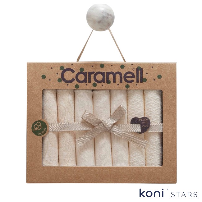 Бежови памучни кърпички за бебе 7 бр Tiny Lace Caramell MND1894-BEJ R1 Бежови памучни кърпички за бебе 7 бр Tiny Lace Caramell MND1894-BEJ R1