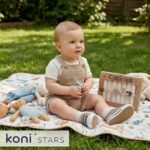 Бежови памучни кърпички за бебе 7 бр Tiny Lace Caramell MND1894-BEJ R4