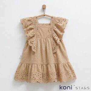 Детска рокля бежово Pure beauty Caramell CR-ELB1814-BEJ R1