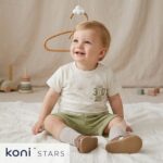 Детски зелен летен комплект за момче Hello Summer Caramell CR-TKE2460-YESIL R7