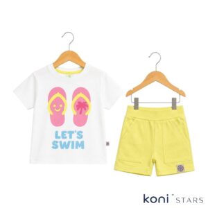 Детски к-т розово и лимонено жълто RACH Let’s Swim RA-2019-Pink R1