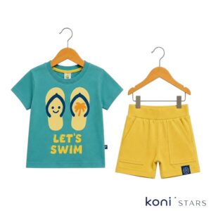 Детски к-т тюркоаз и жълто RACH Let’s Swim RA-2019-TrYellow R0