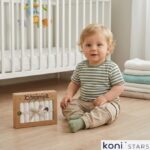 Екрю памучни кърпички 7 бр за бебе Hello Forest Caramell MND1894-EKRU R3